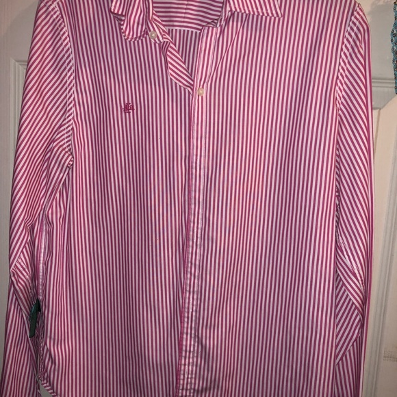 Pink white polo shirt - Picture 4 of 4